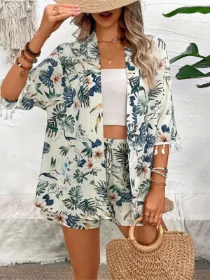 🌼 Printed Half Sleeve Top and Shorts Set 🌼
