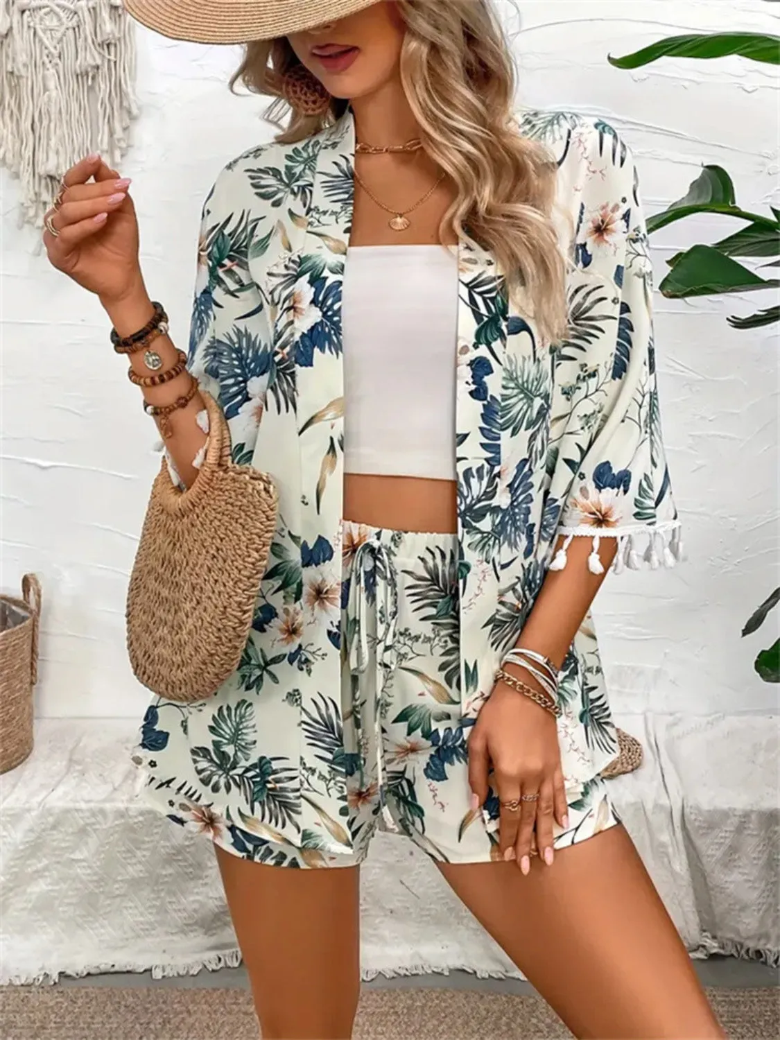 🌼 Printed Half Sleeve Top and Shorts Set 🌼