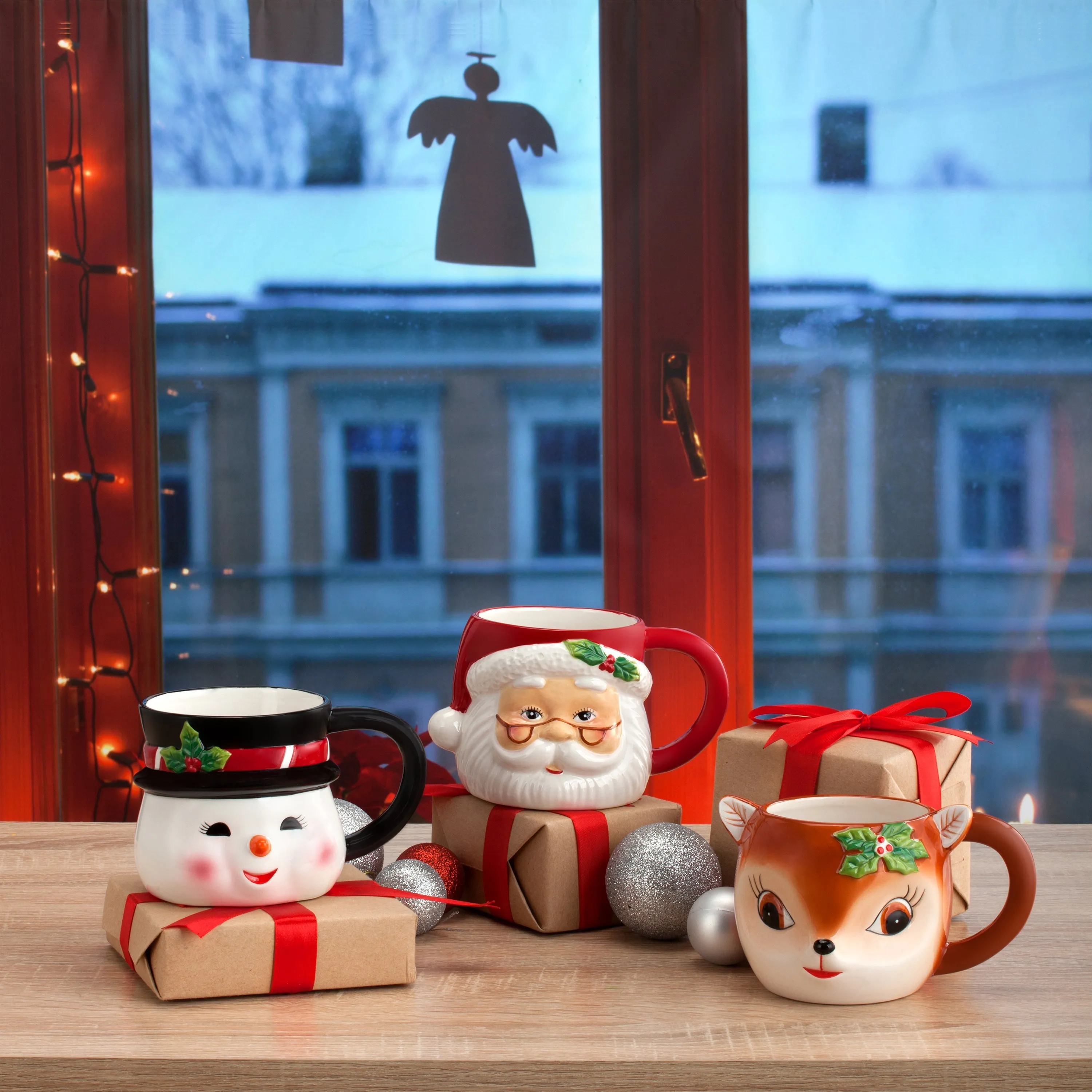 16 oz. Nostalgic Ceramic Mug - Santa