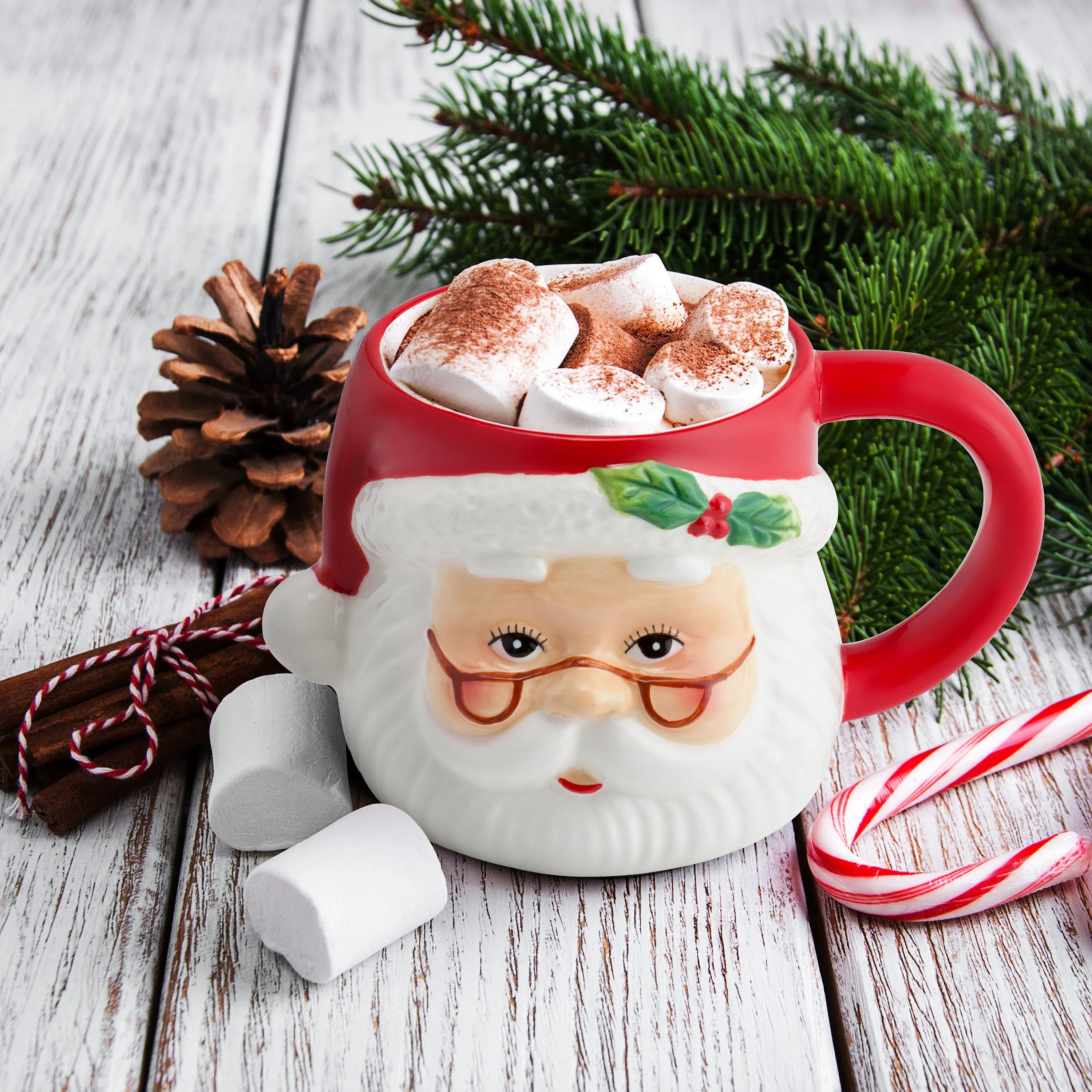 16 oz. Nostalgic Ceramic Mug - Santa