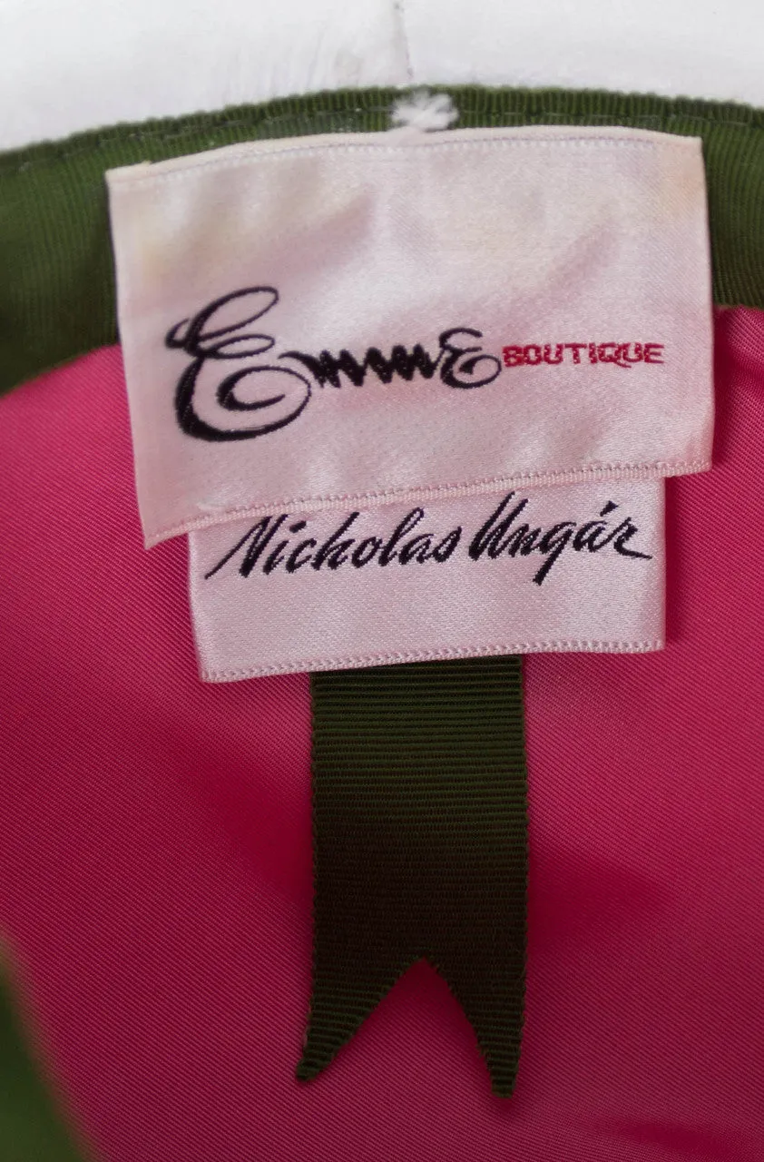 1960s Vintage Emme Hat Nicholas Ungar Wool