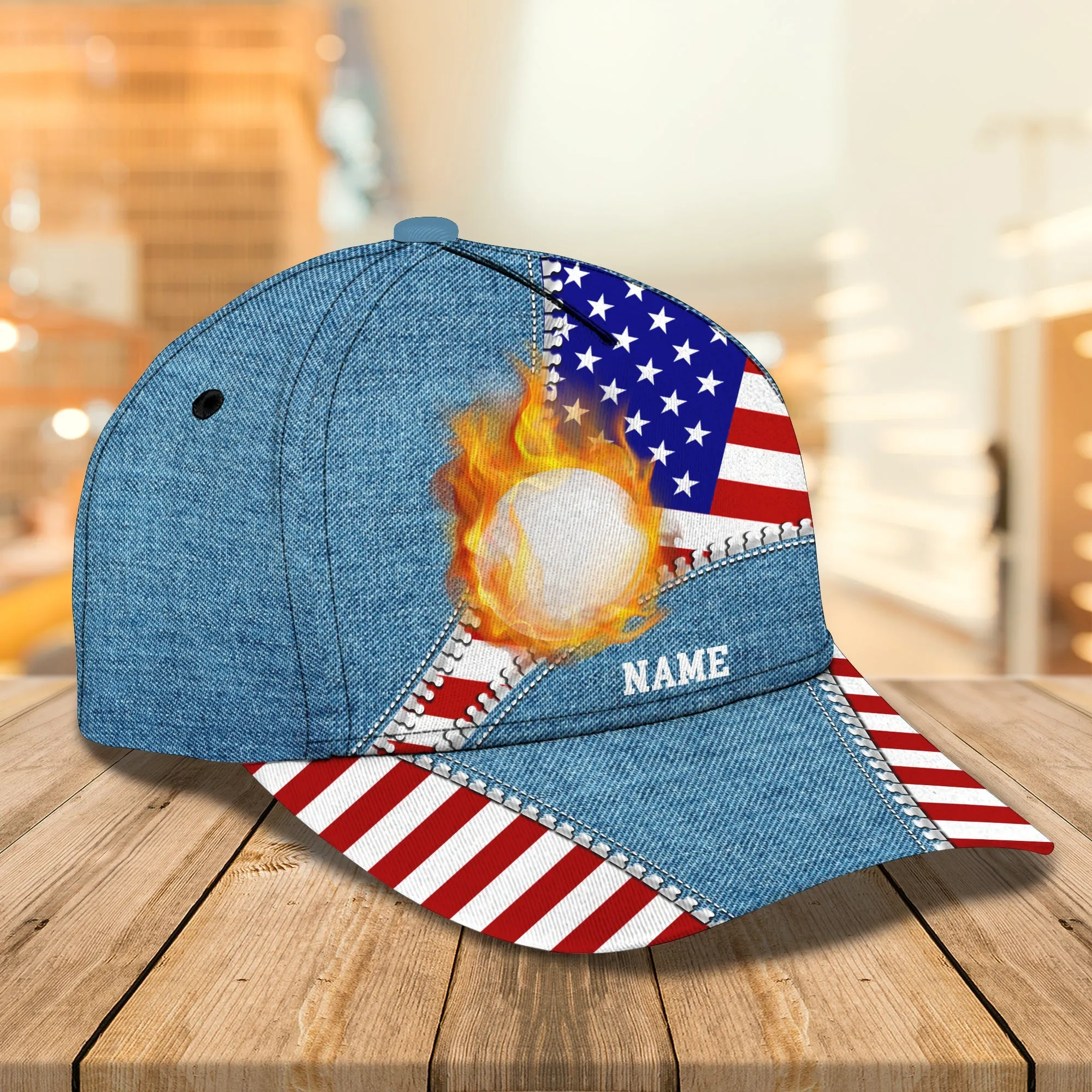 3D Classic Cap American Golfer 01 Customize Cap Namashops