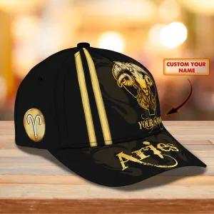 3D Classic Cap Aries Personalized Name Cap Namashops