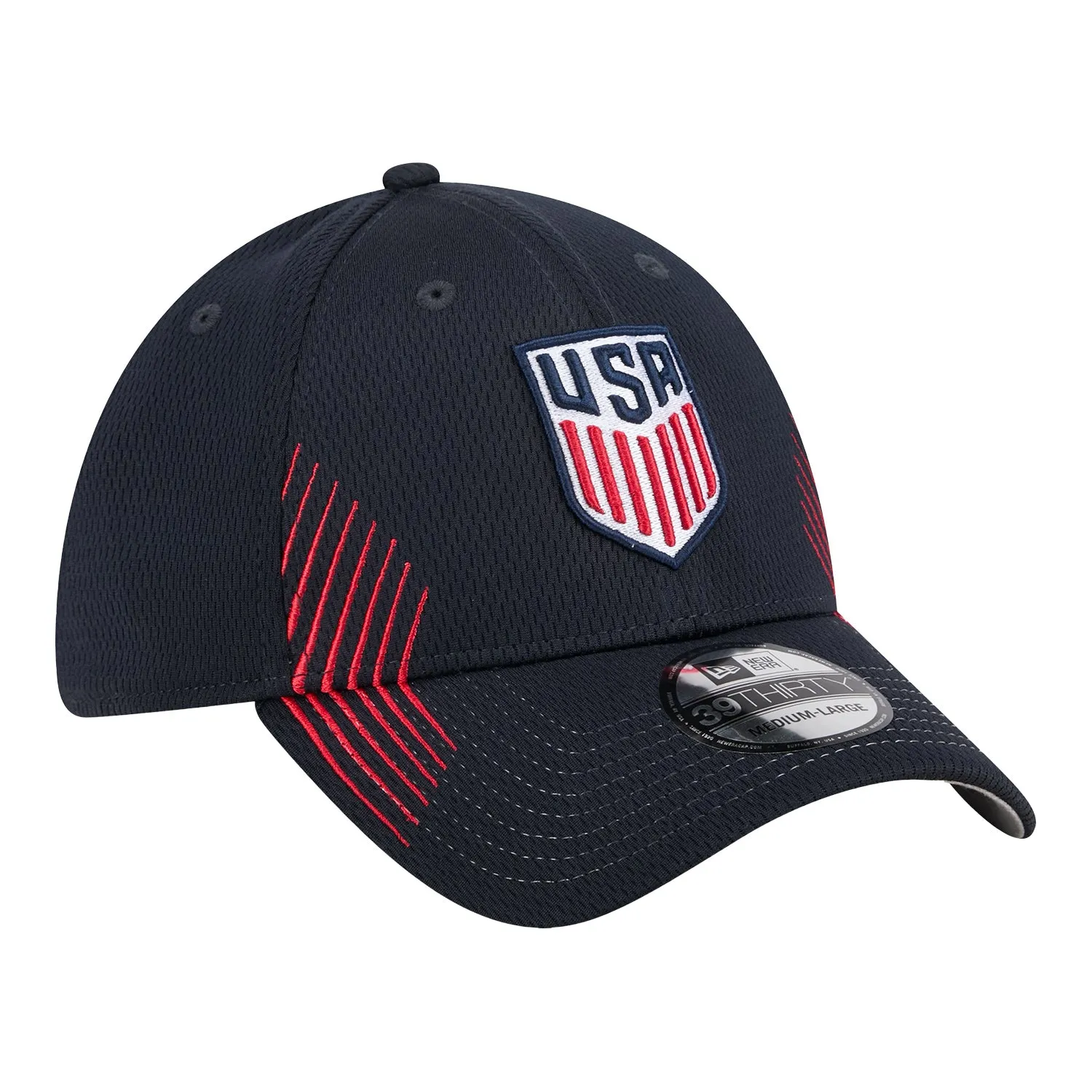 Adult New Era USMNT 39Thirty Active Navy Hat