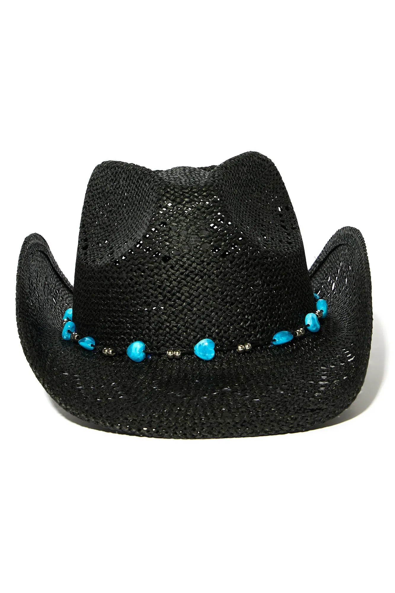 Along For The Ride Straw Hat - Black
