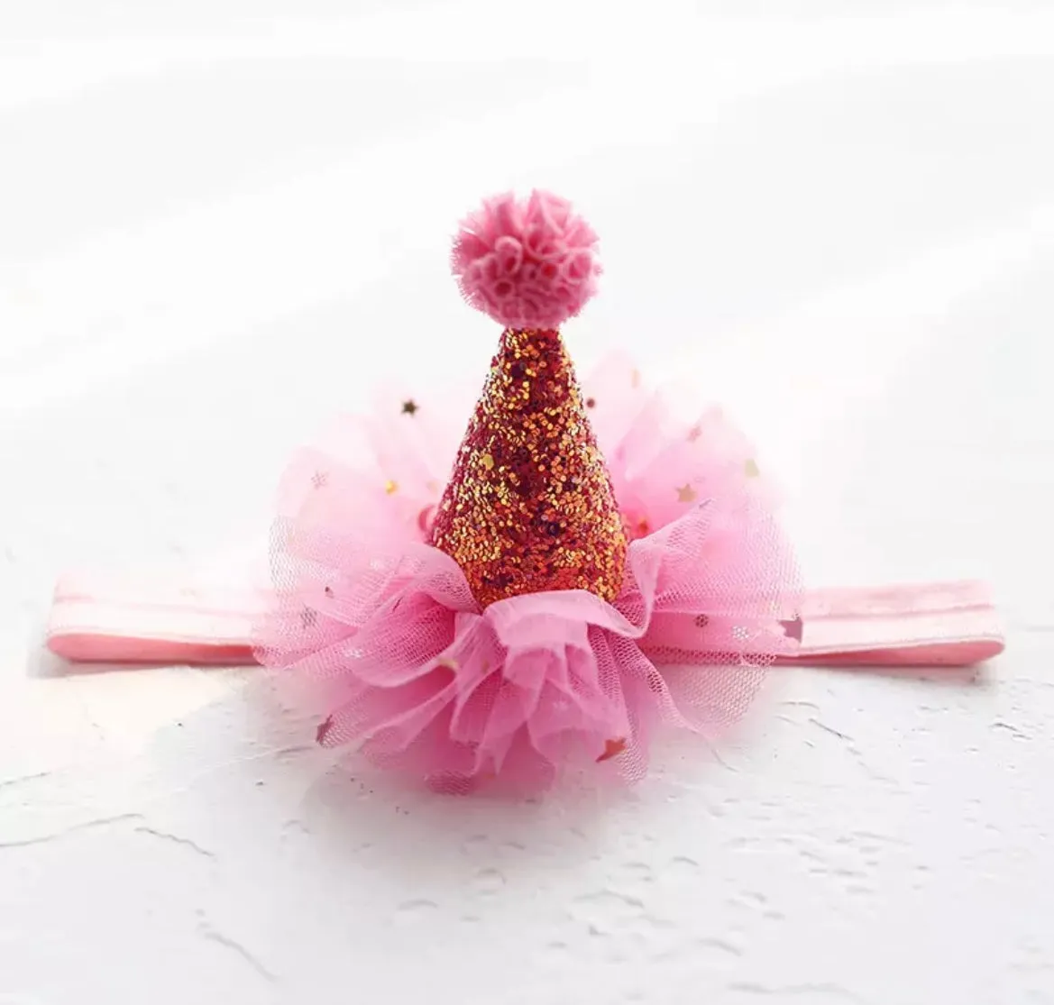 Baby Birthday Party Hat - Bright Pink