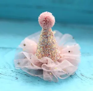 Baby Birthday Party Hat - Dusty Pink