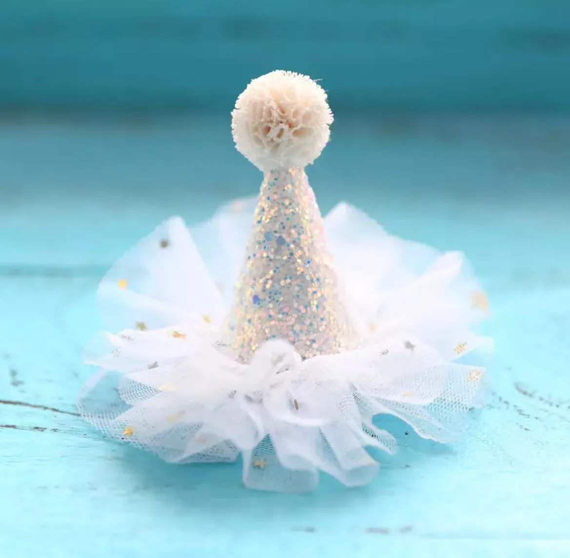 Baby Birthday Party Hat - White