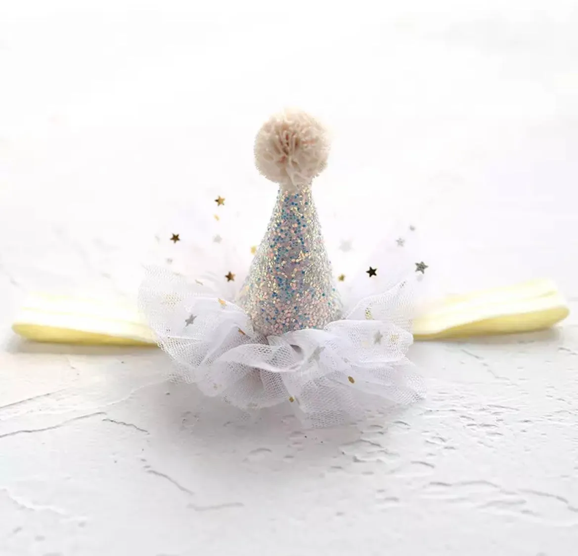 Baby Birthday Party Hat - White