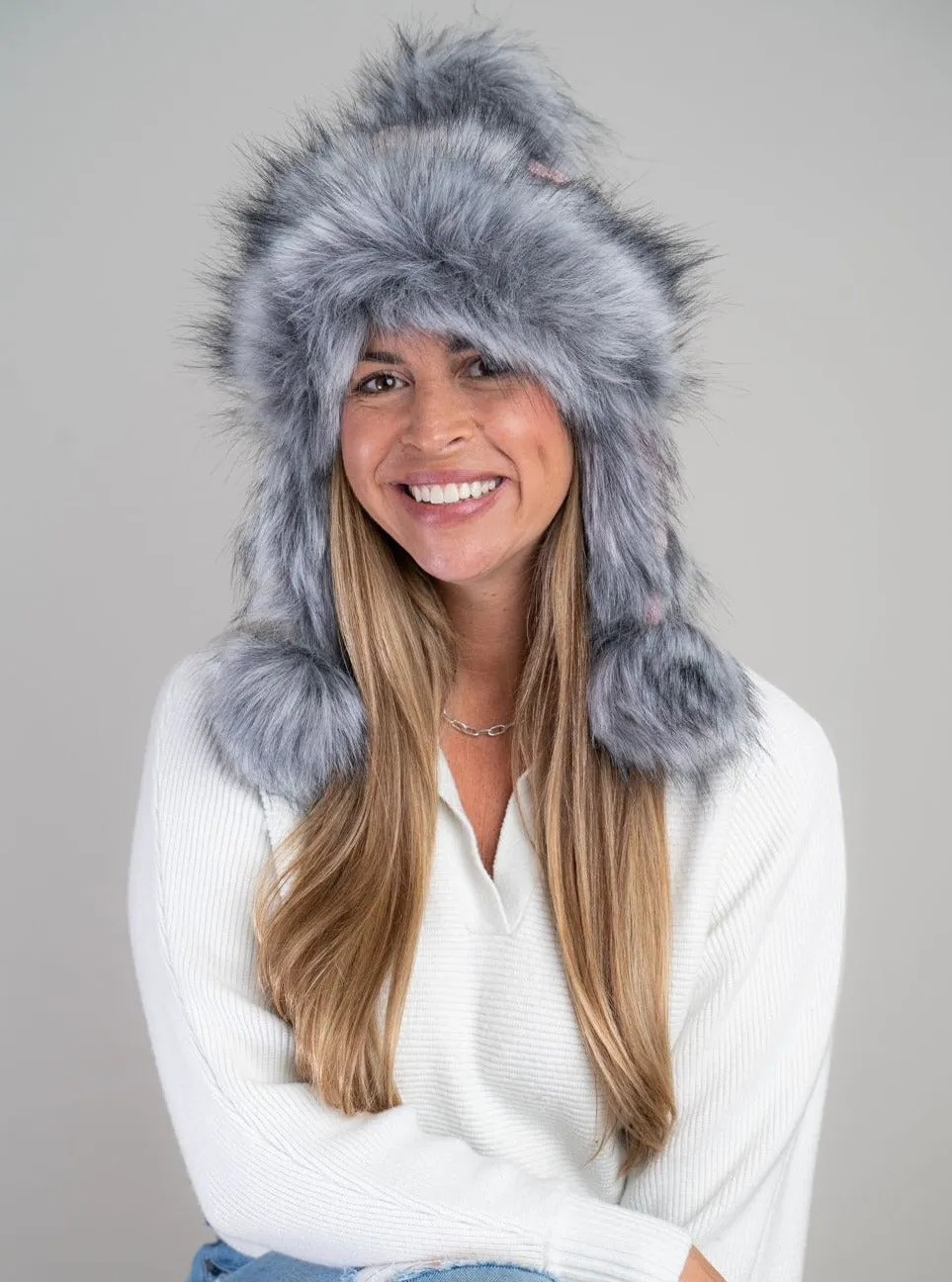 Bajka With Fur [Powder Pink/Grey-217004]