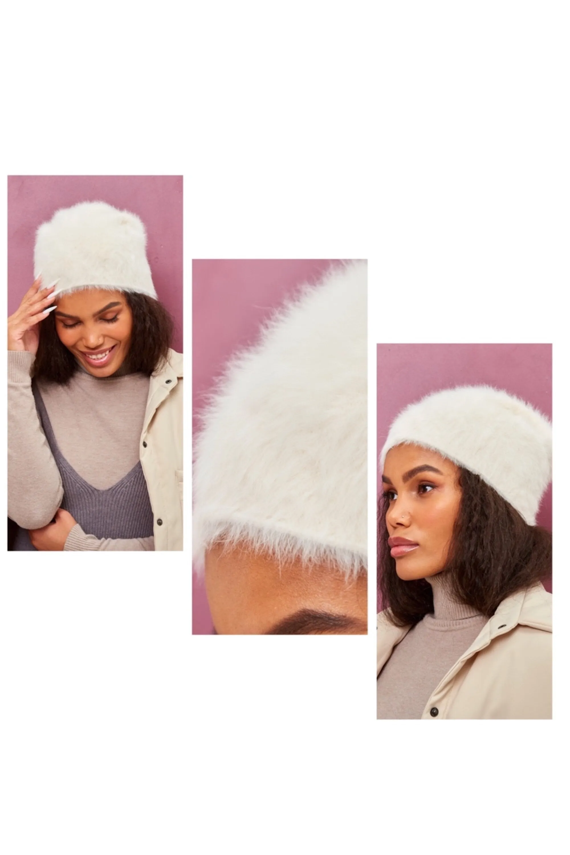 Beanie Hat Angora Wool Winter Headwear