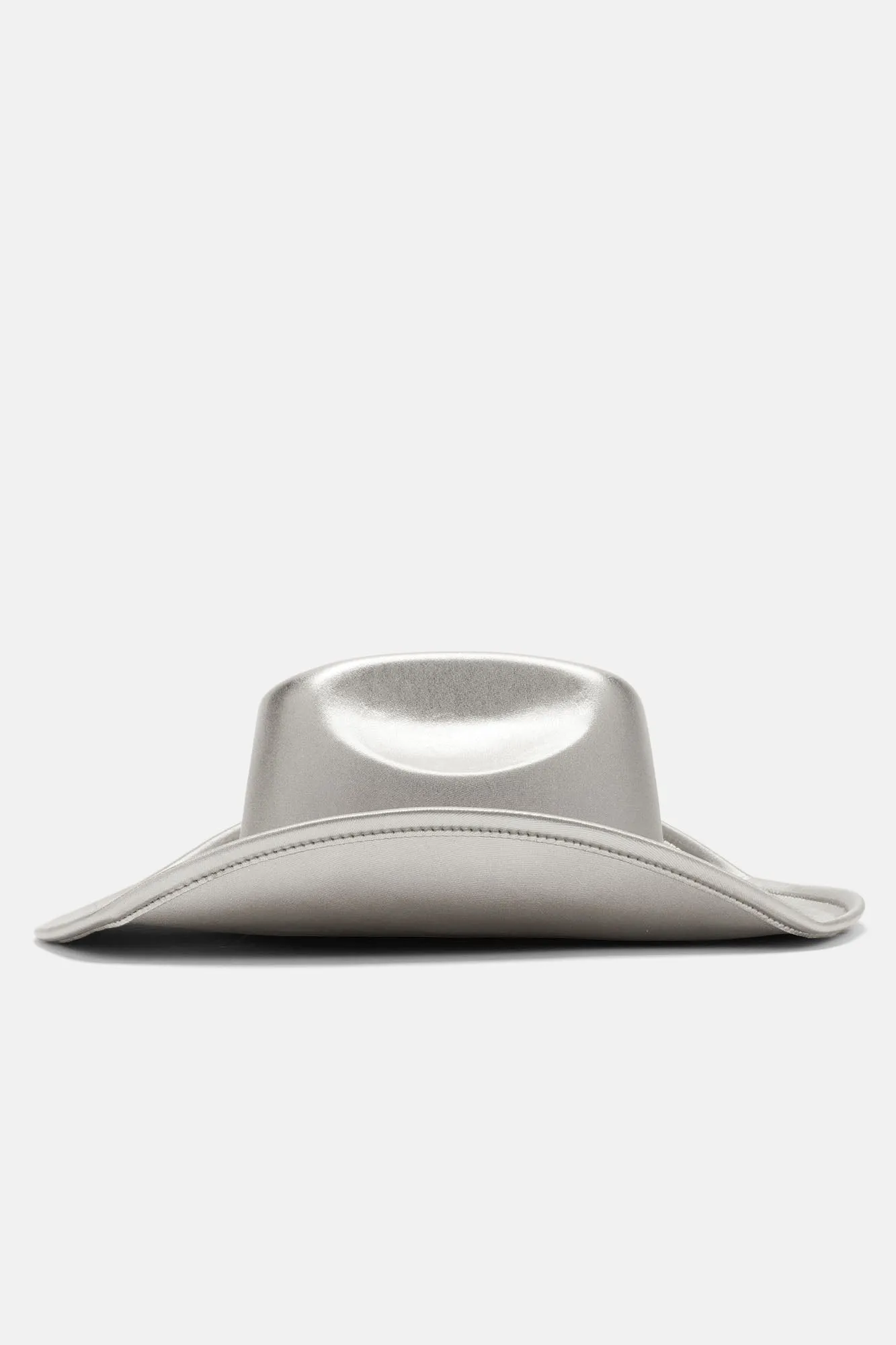 Behind The Flash Cowboy Hat  - Silver