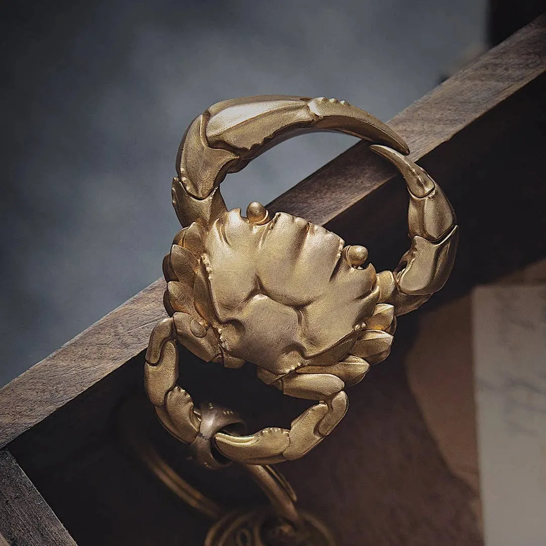 Brass Crab Keychain