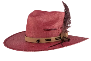 Bullhide Chasing Summer Red Straw Cowboy Hat
