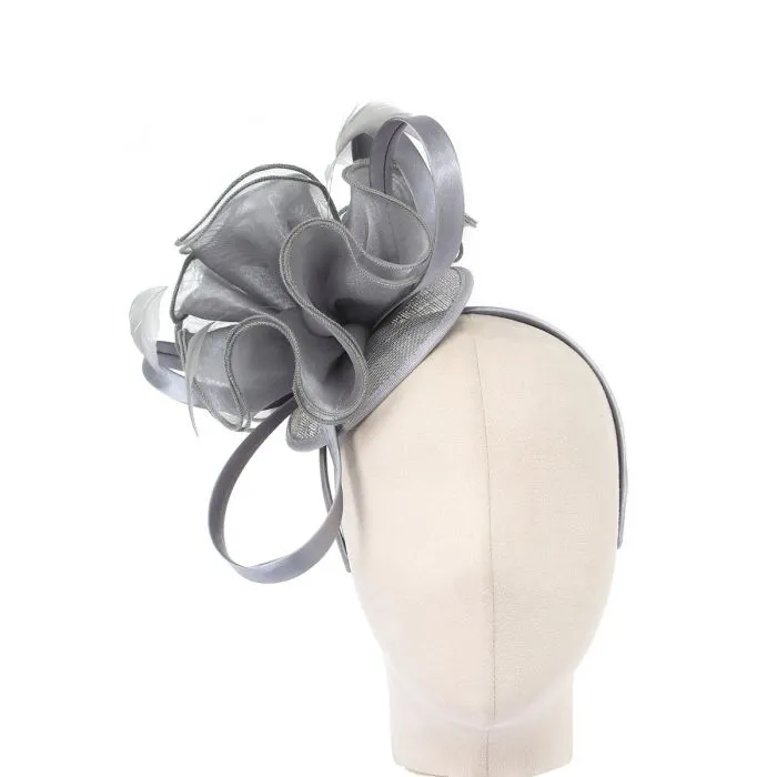 Celestial Grace Fascinator in Grey