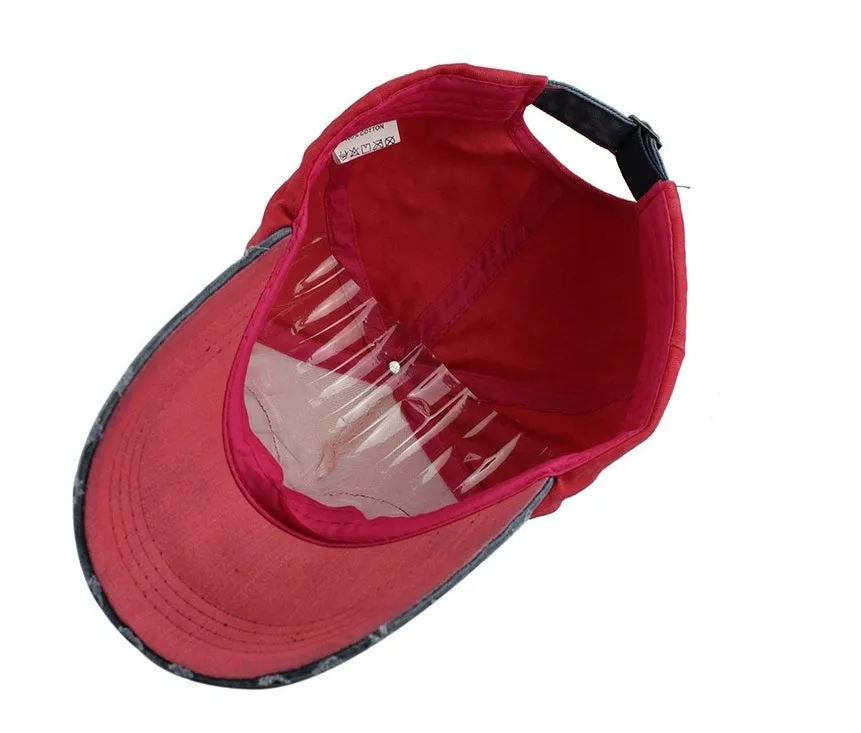 Cotton Multicolor  Baseball Cap for Men & Women