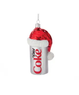 Diet Coke Santa Hat Ornament