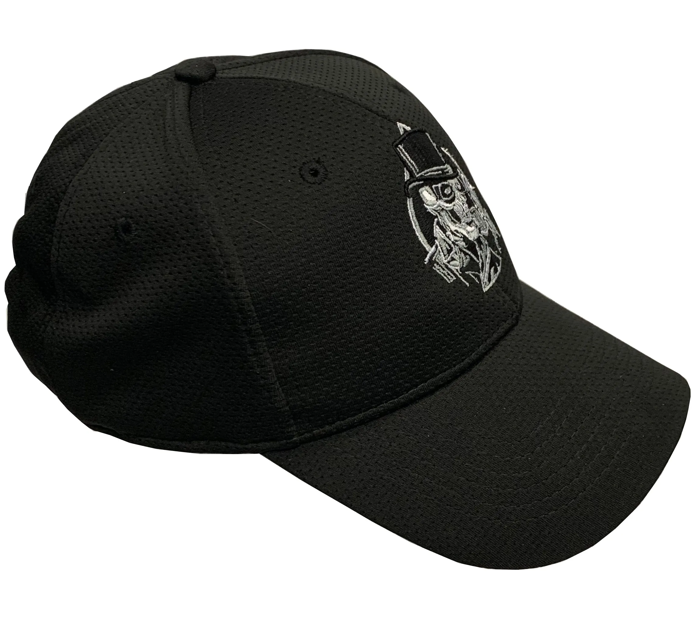 Fat Skeleton ™ Top Hat & Skull Embroidered Baseball Cap