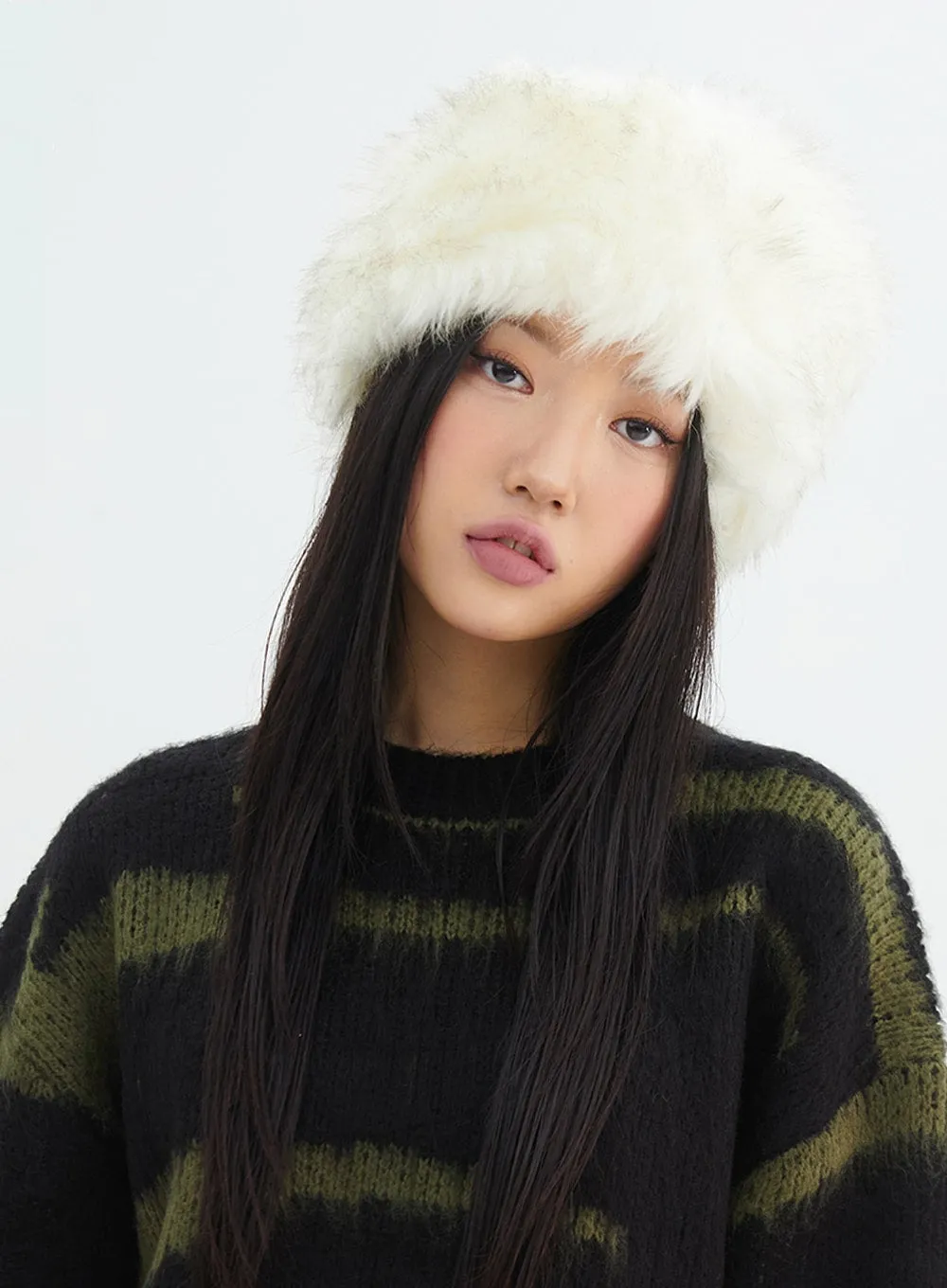 Faux Fur Bucket Hat IN317