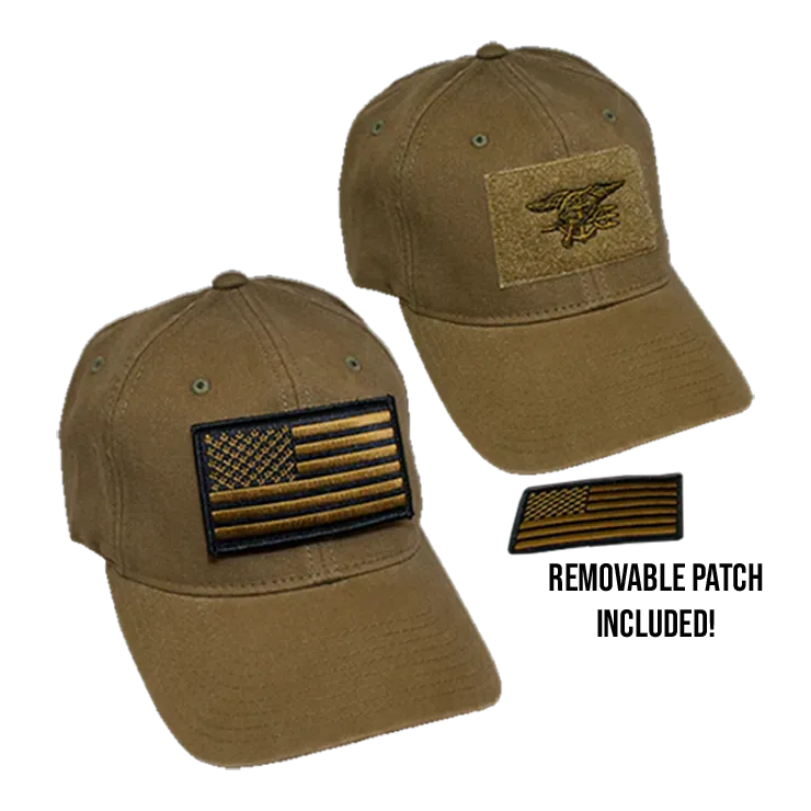FlexFit Trident Hat with Velcro Flag Patch