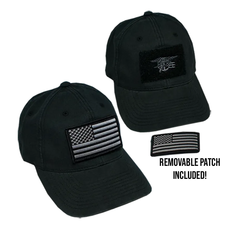 FlexFit Trident Hat with Velcro Flag Patch