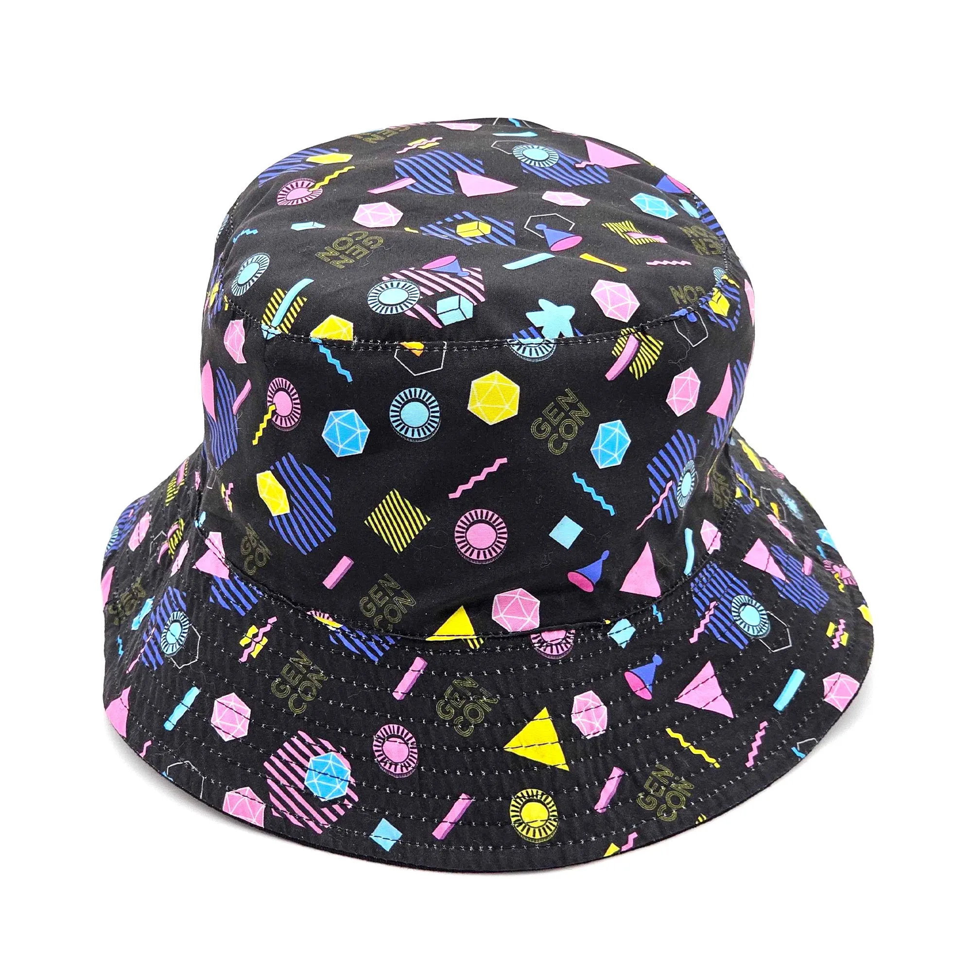Gen Con Neon Arcade Vibes Reversible Bucket Hat