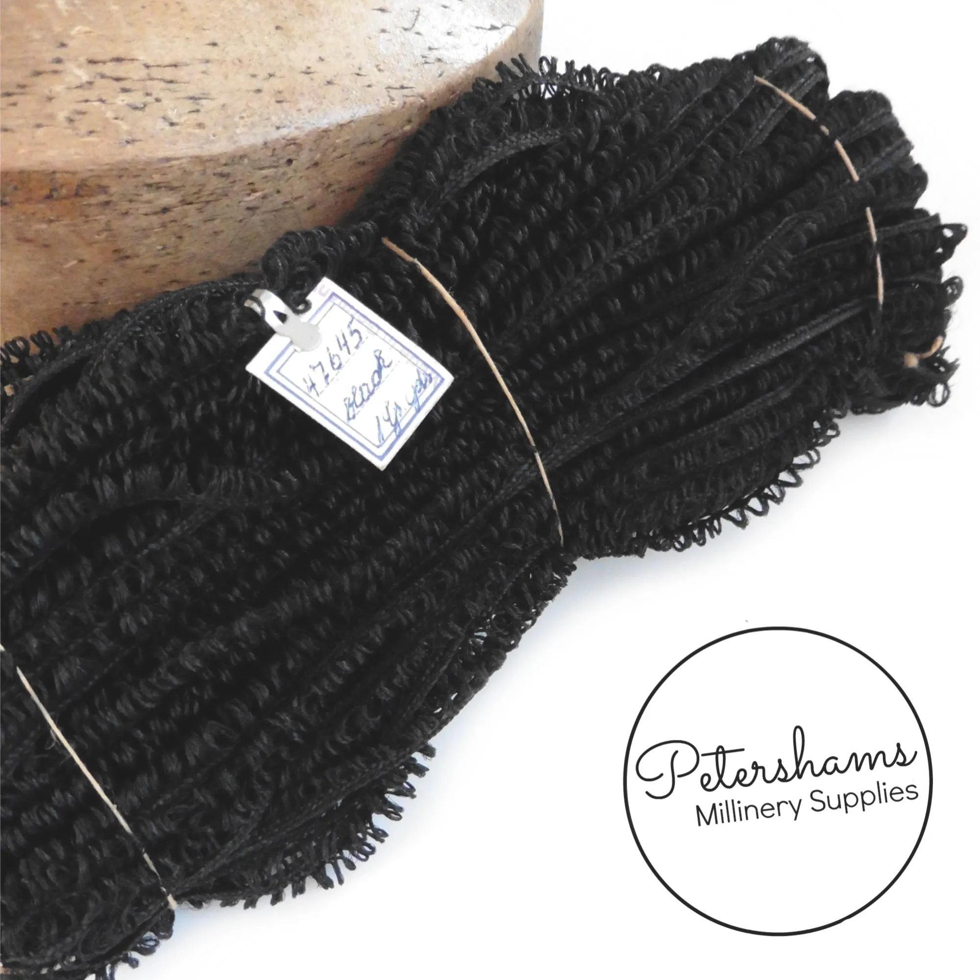 German 1940s/50s Vintage Tiny Loopy Straw Braid Trim