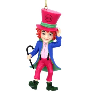 Gisela Graham Alice in Wonderland Mad Hatter Hanging Decoration
