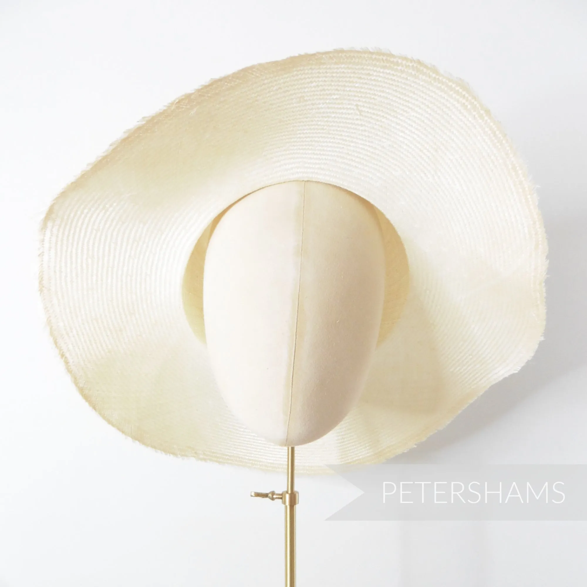 'Great Wall' Vintage 50s/60s Grade 3 Natural Undyed Parasisal Straw Capeline