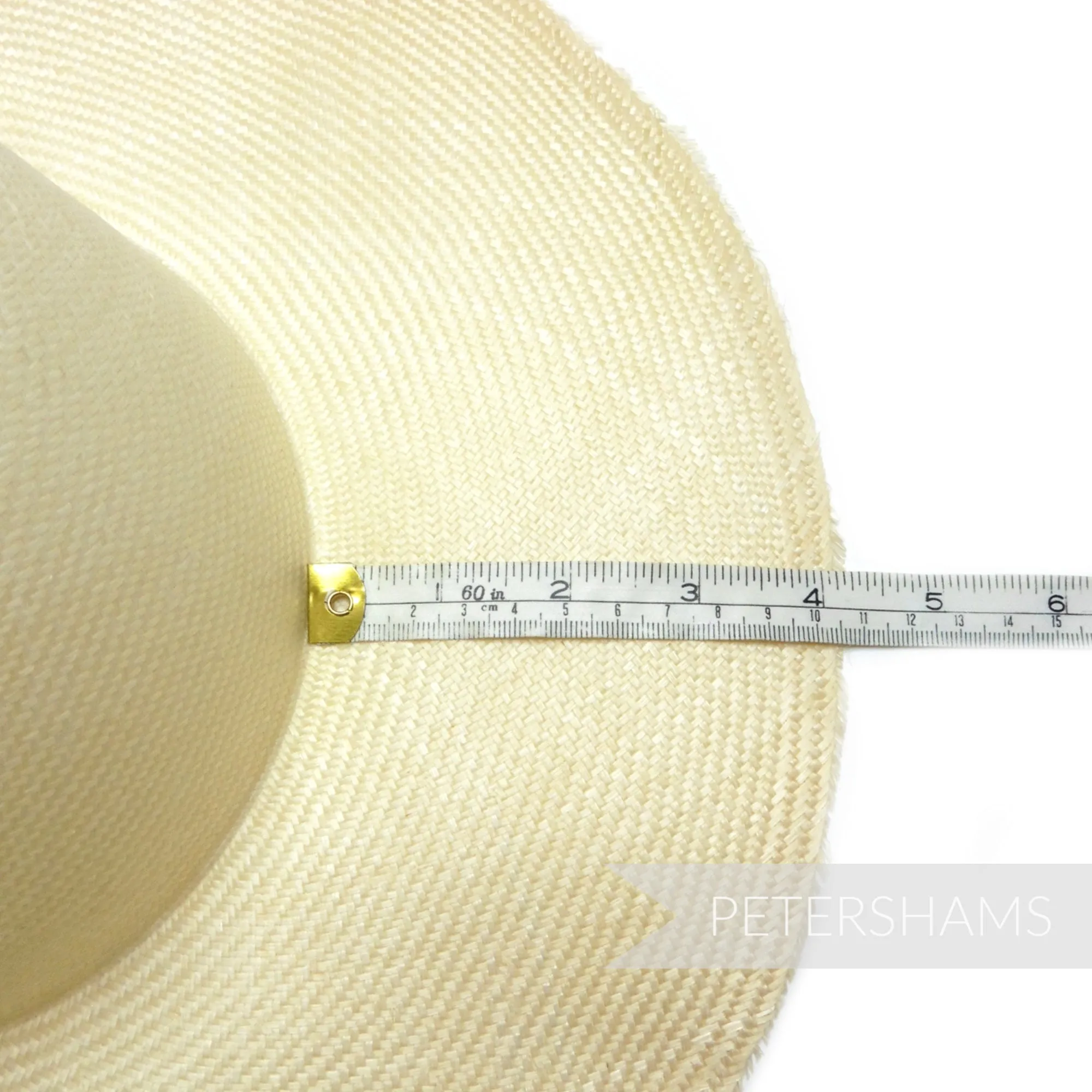 'Great Wall' Vintage 50s/60s Grade 3 Natural Undyed Parasisal Straw Capeline