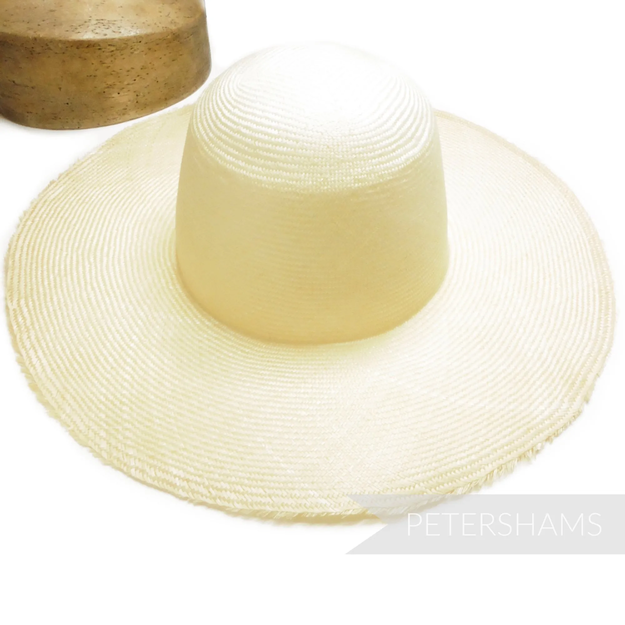 'Great Wall' Vintage 50s/60s Grade 3 Natural Undyed Parasisal Straw Capeline