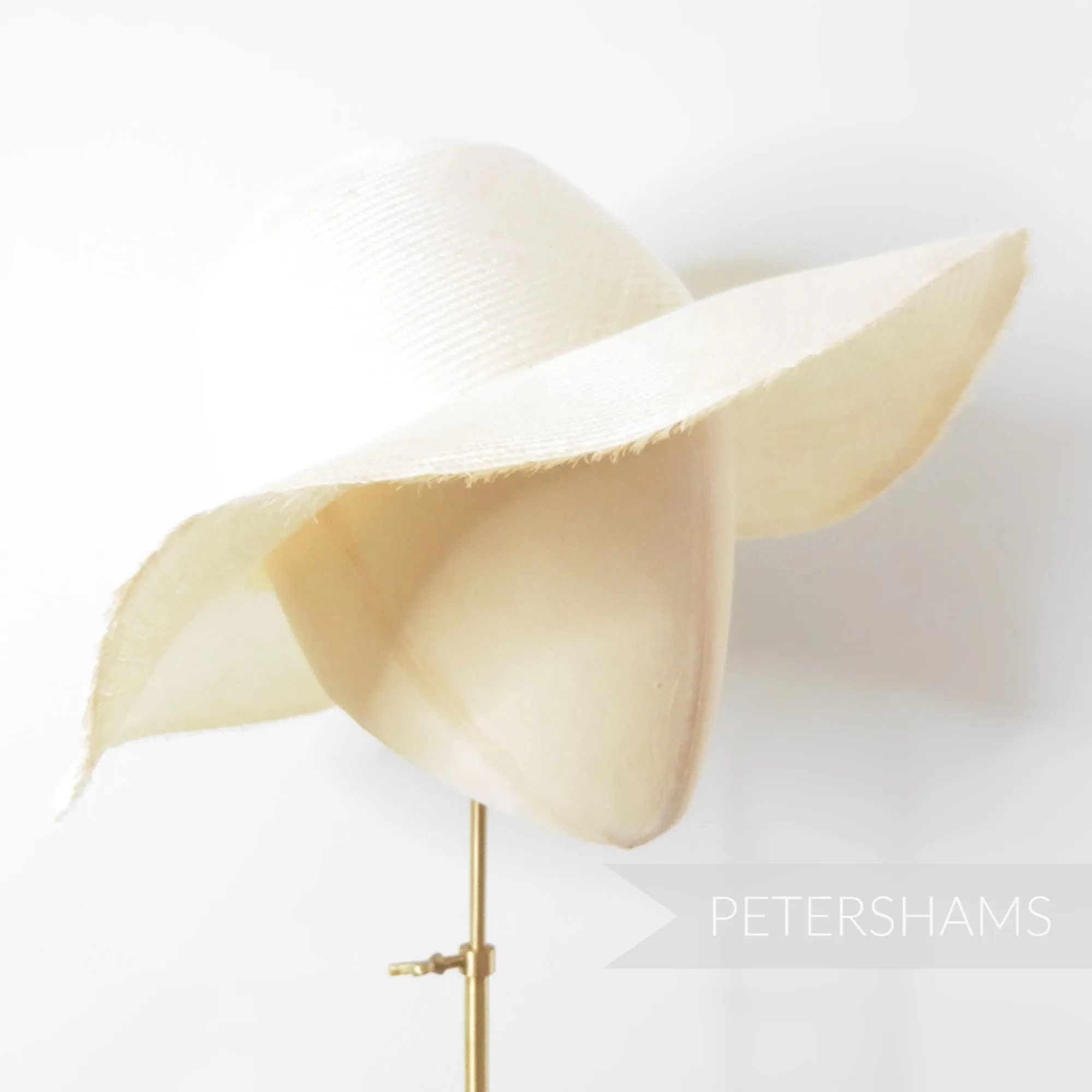 'Great Wall' Vintage 50s/60s Grade 3 Natural Undyed Parasisal Straw Capeline