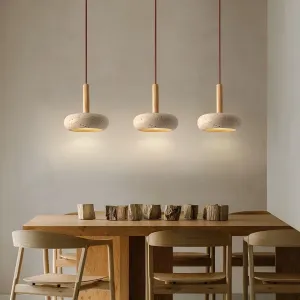 HaloStone Glow - LED Retro Stein Wabi Sabi Japanische Deckenleuchte
