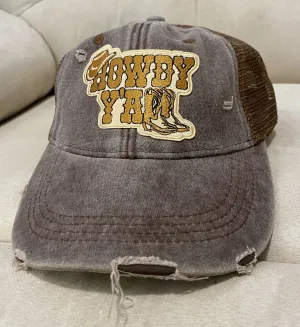 Howdy Ya’ll Distressed Trucker Hat