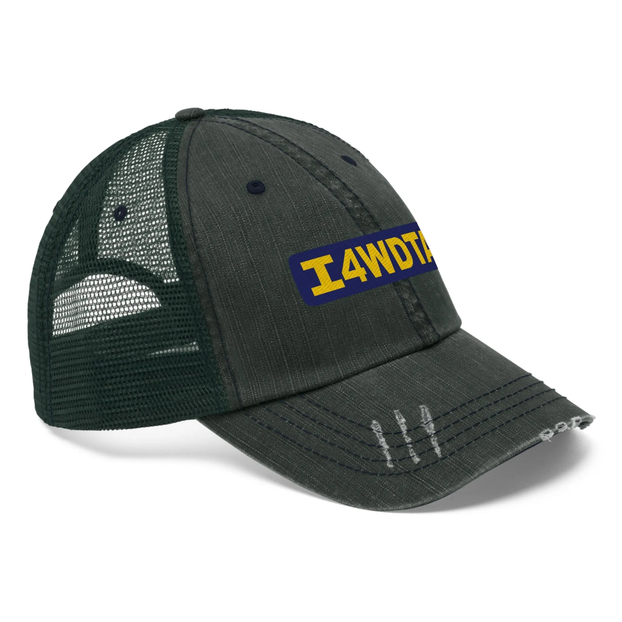 I4WDTA Basic Distressed Unisex Trucker Hat