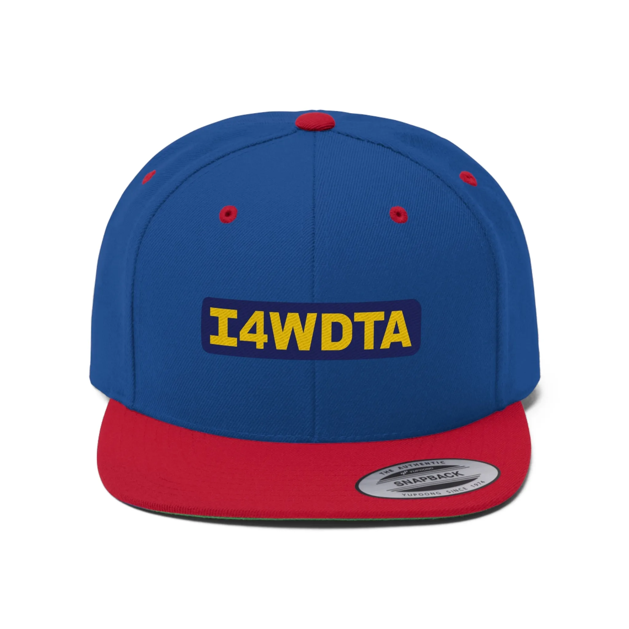 I4WDTA Embroidered Unisex Flat Brim Hat