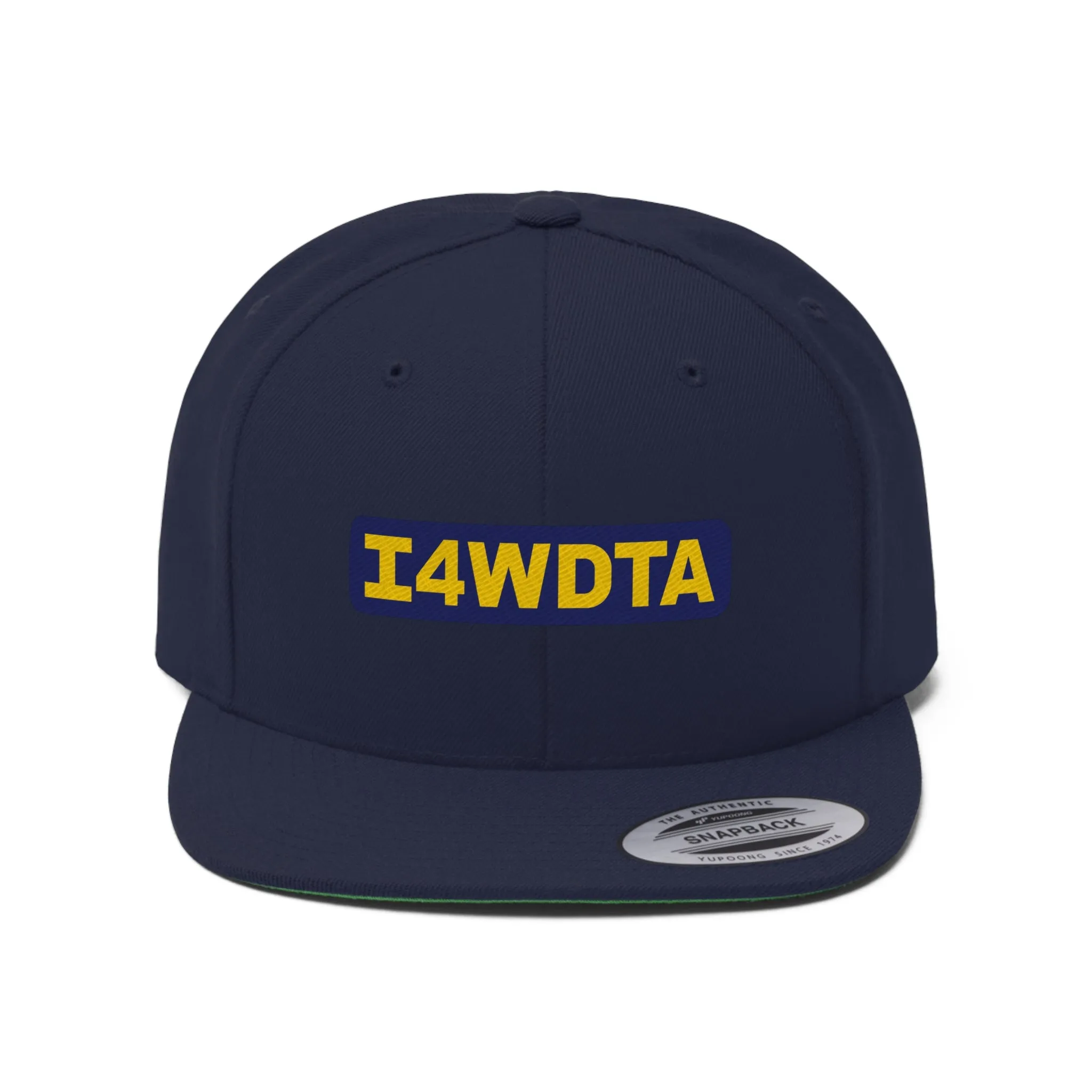 I4WDTA Embroidered Unisex Flat Brim Hat