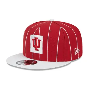Indiana Hoosiers Vintage Pinstripe Crimson Adjustable Hat