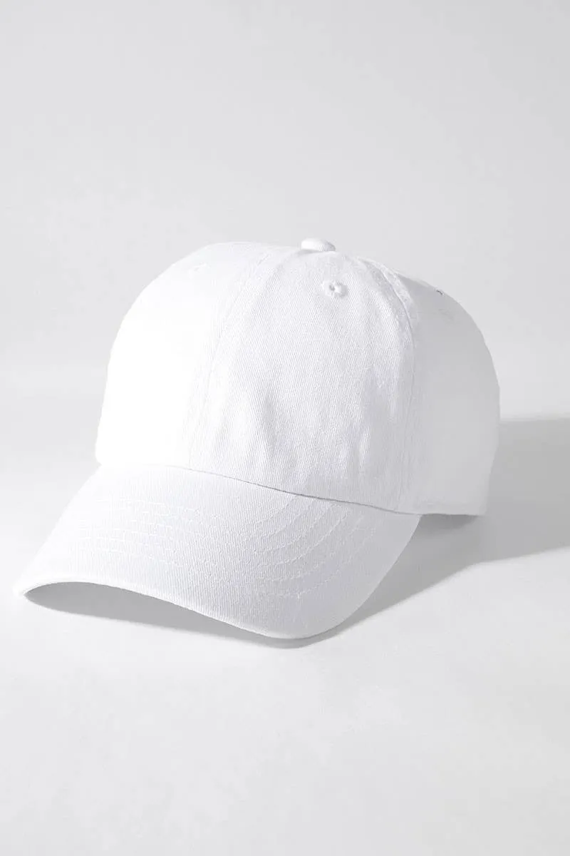 Kids Baseball Cap | White