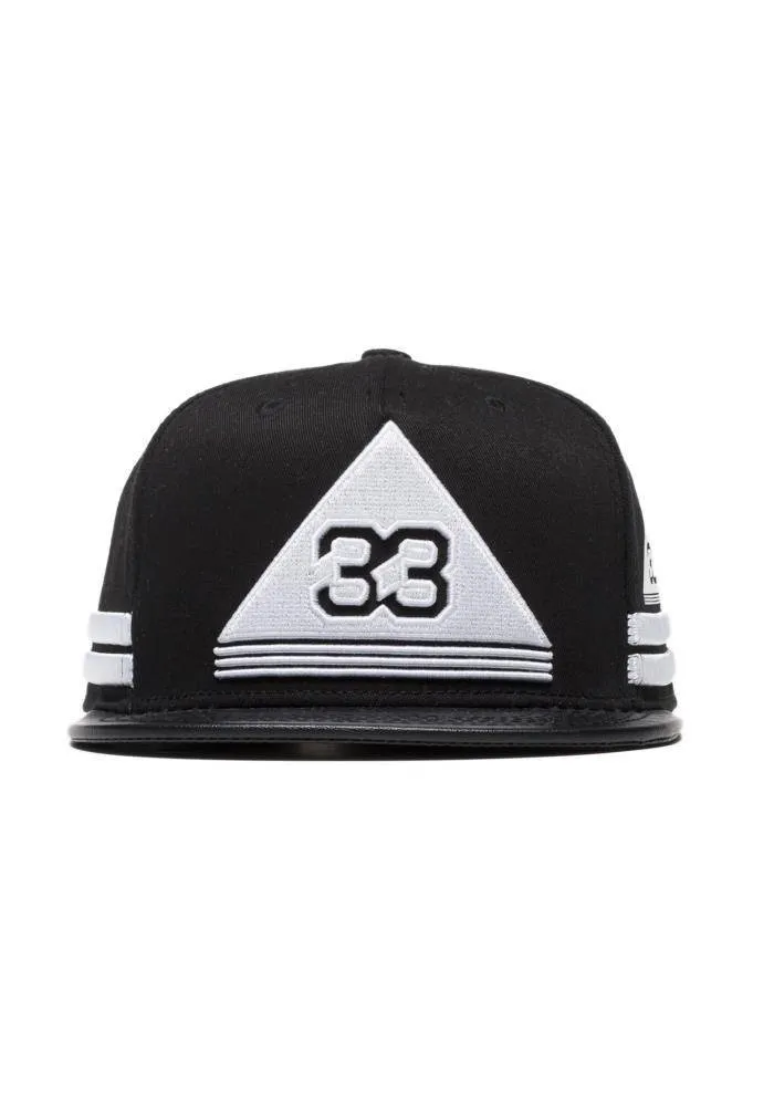 Konus Snapback With 33 Embroidery  in Black