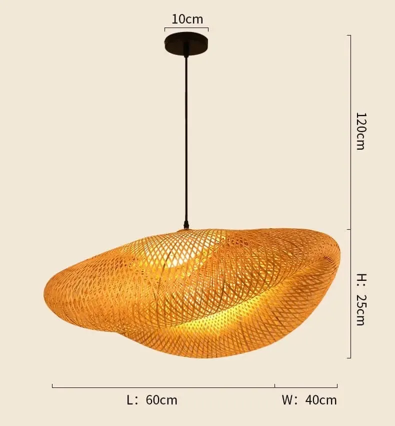 LED Handmade Rattan Chandelier