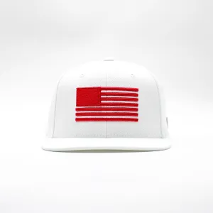Marathon Block Flag Limited Edition Snapback - White/Red