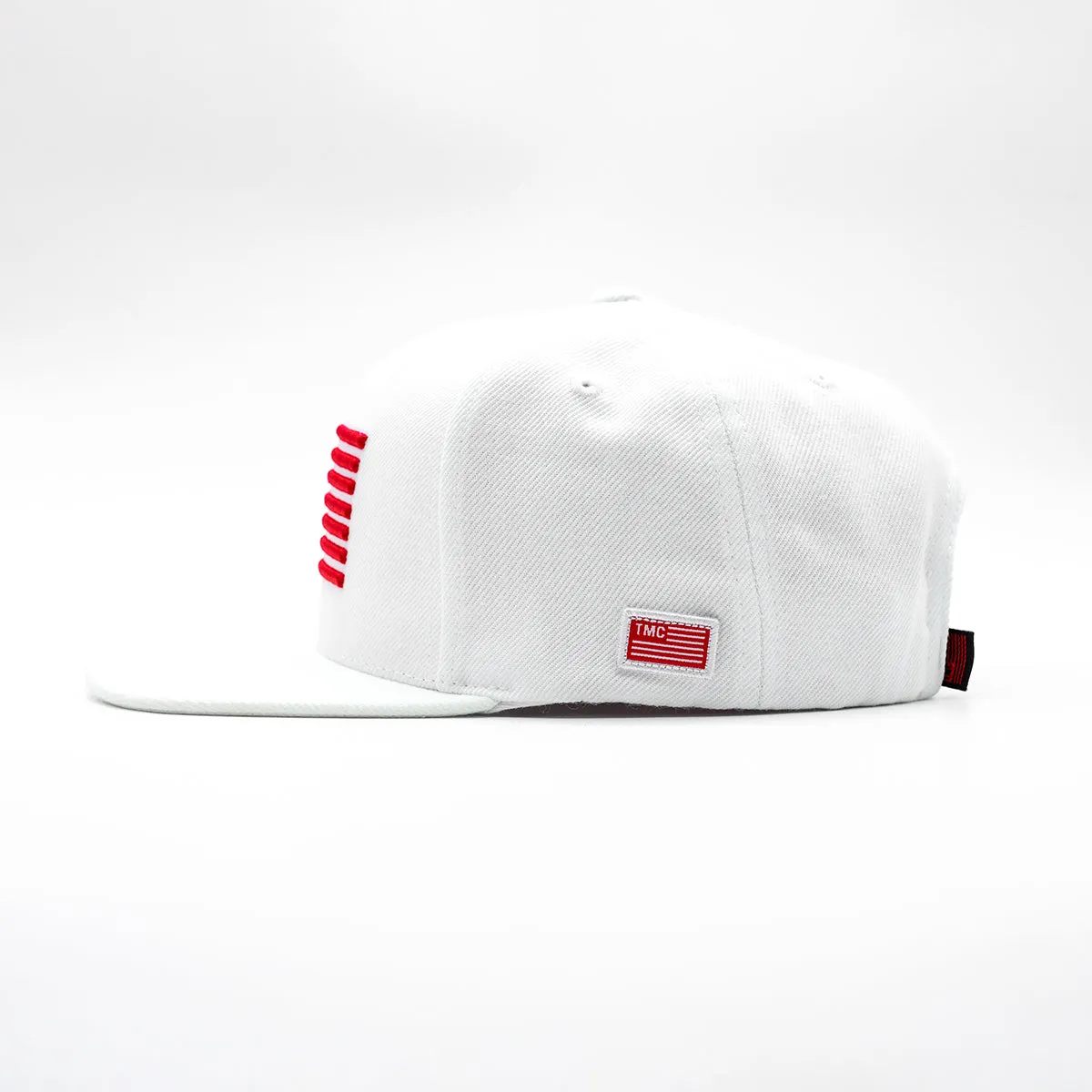Marathon Block Flag Limited Edition Snapback - White/Red