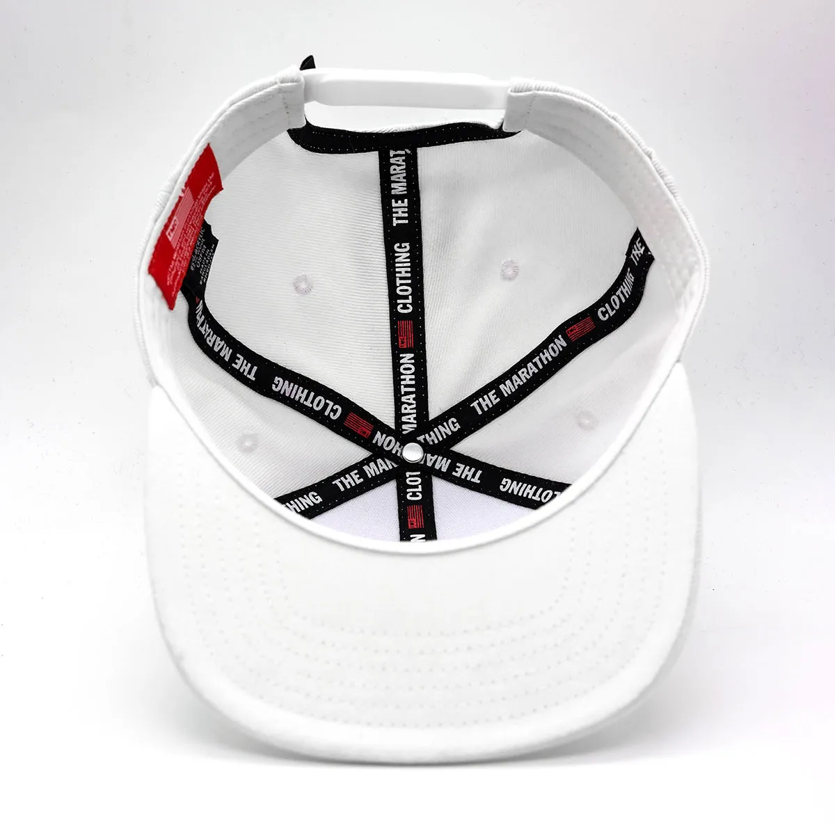 Marathon Block Flag Limited Edition Snapback - White/Red