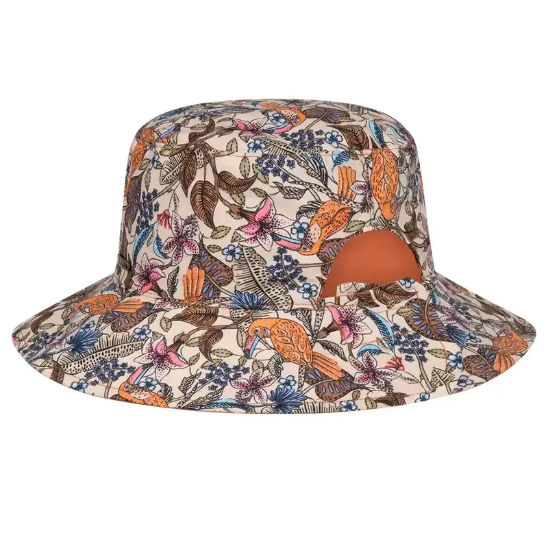 Millymook Girls Reversible Ponytail Hat - Amber