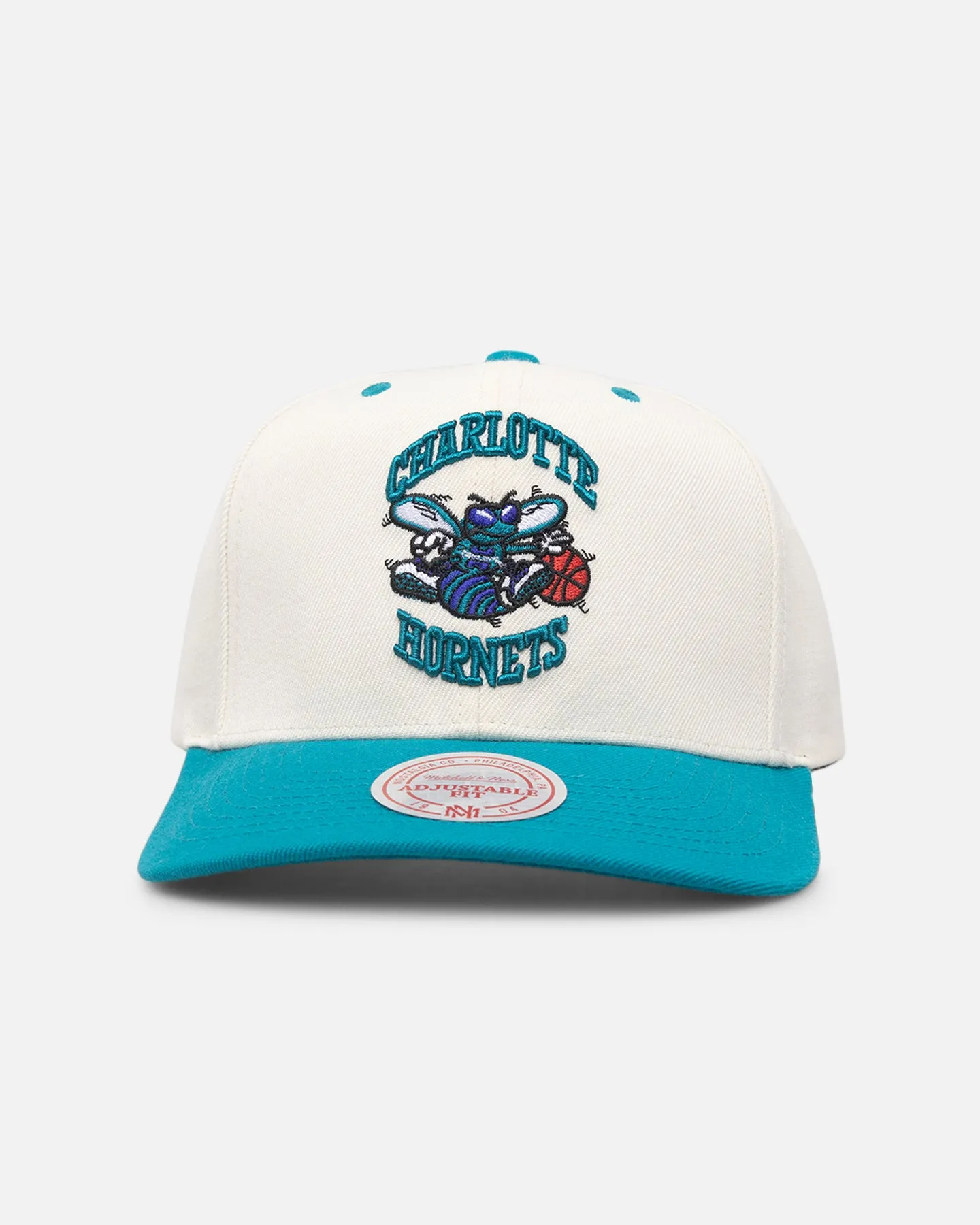 Mitchell & Ness Charlotte Hornets Go Team Go OG Snapback Vintage Cream