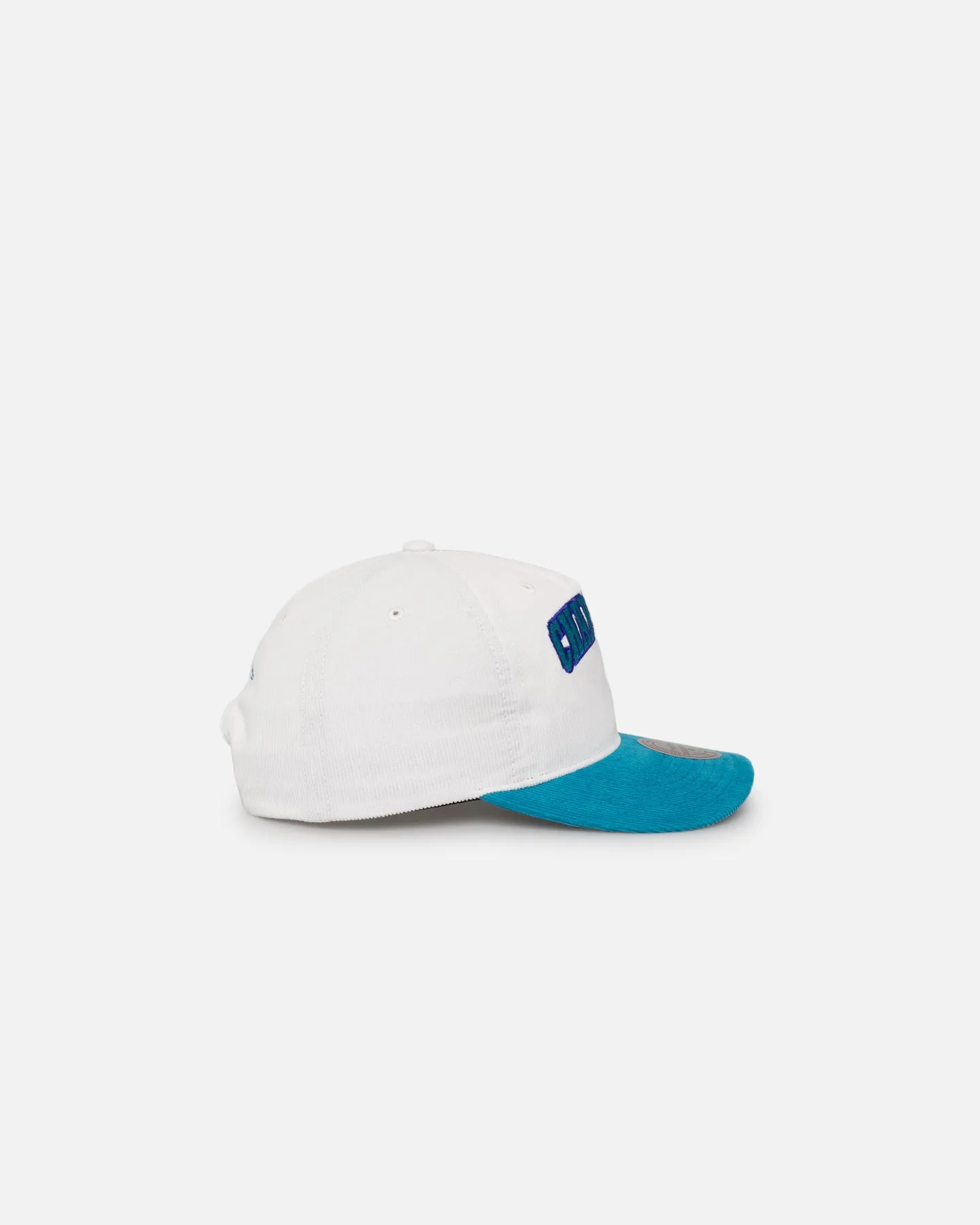 Mitchell & Ness Charlotte Hornets History Origin Snapback White/Teal