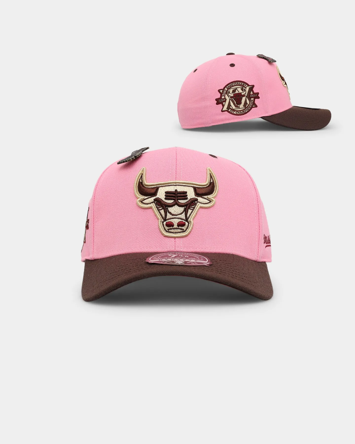 Mitchell & Ness Chicago Bulls 'Bacon Sugar' Fitted Pink
