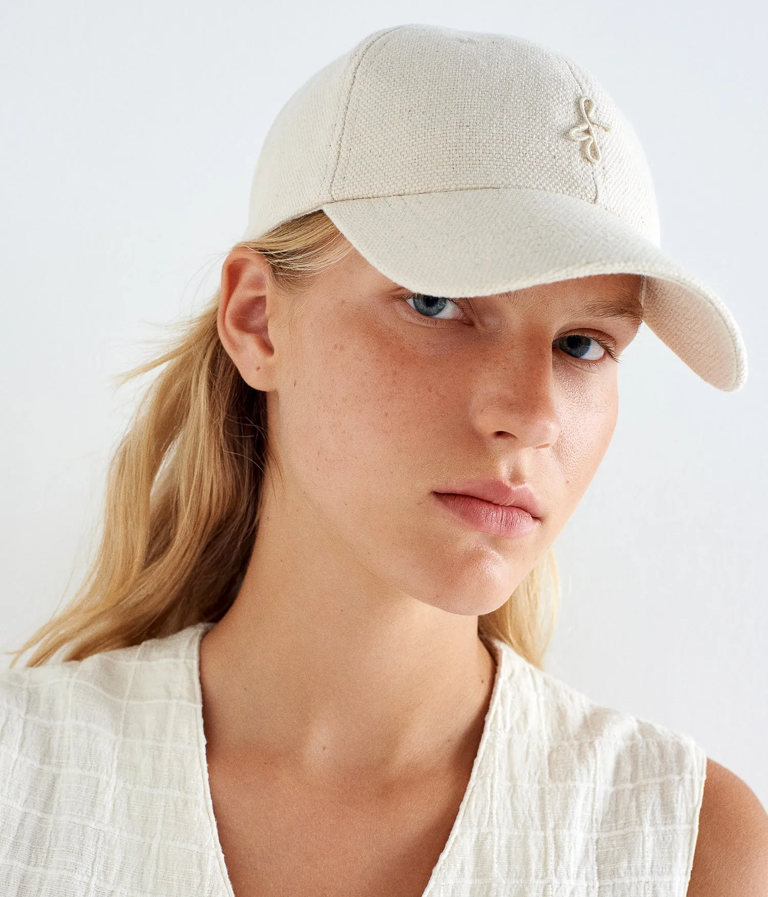 Monogram Embellished Baseball Cap