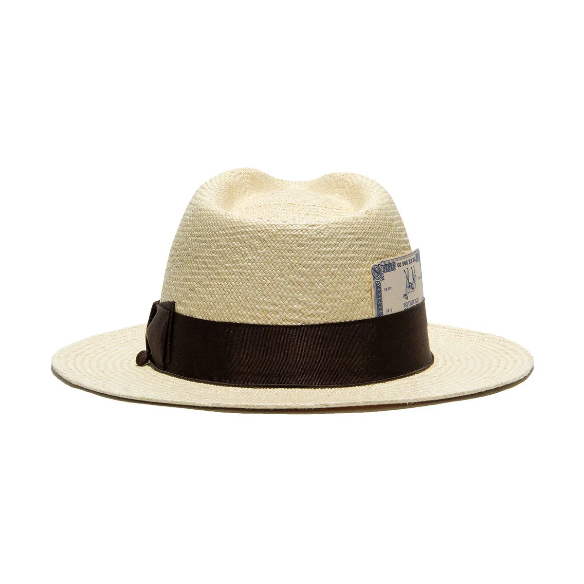 N PANAMA HAT SHORT - Natural